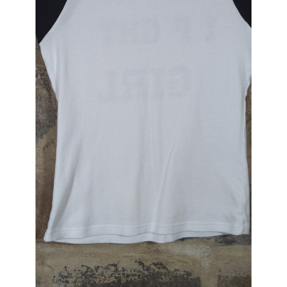 Cafe Press Top Woman's Medium White Black I Fight Like A Girl Cancer Graphic - Picture 8 of 10